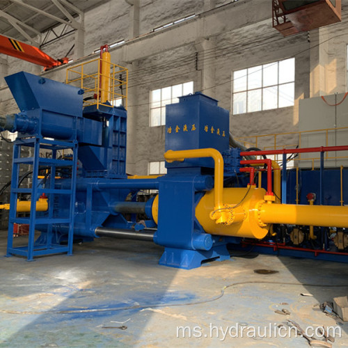 Mesin Press Briquetting 1000ton Horizontal Steel Crumbles